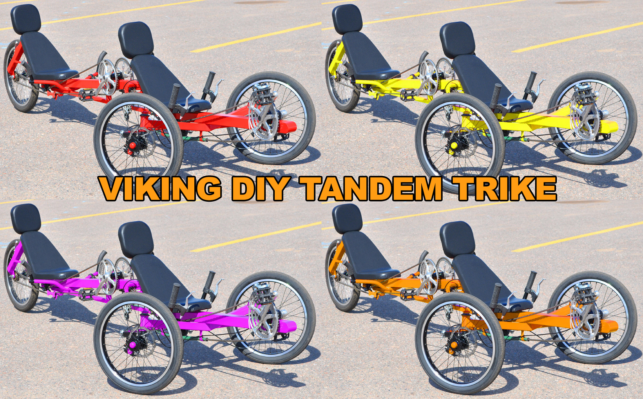 Viking Tandem Trike - diy tandem trike